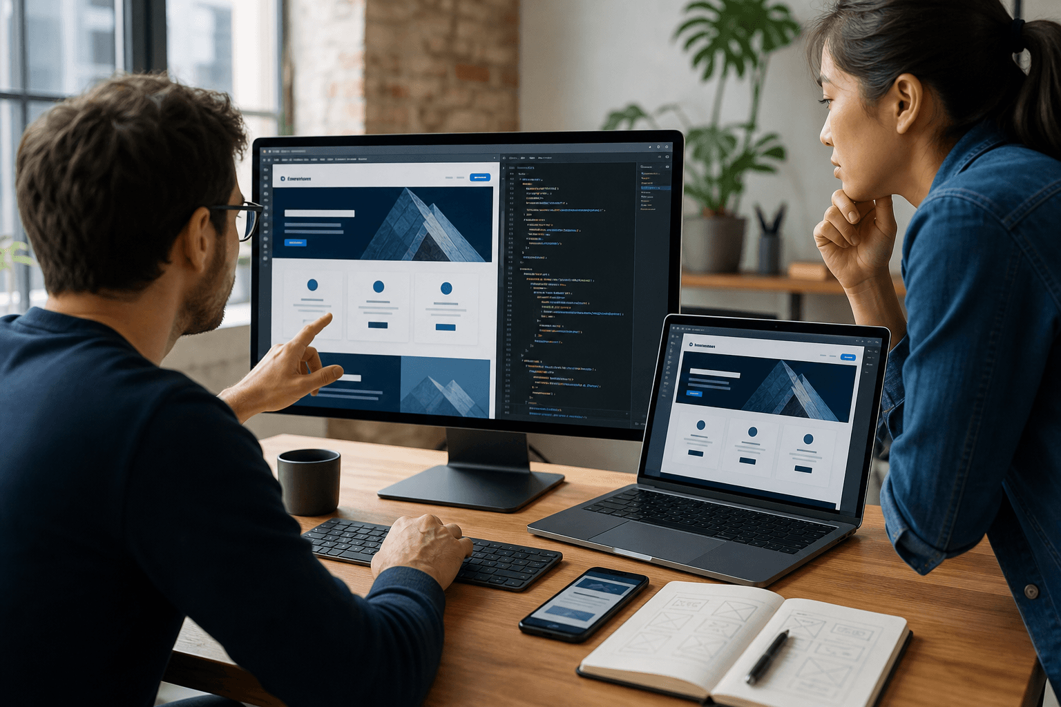Web Development team at work